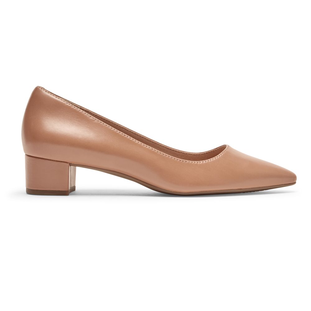 Scarpins Rockport Total Motion Gracie Plain Senhora - Marrom ( 105-JZFXQK )